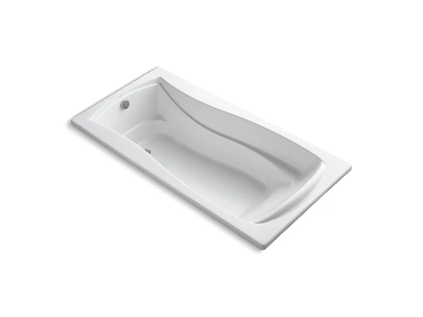 KOHLER K-1257-GHW Mariposa 72-1/4" x 36-1/4" drop-in Heated BubbleMassage air bath with Bask heated surface