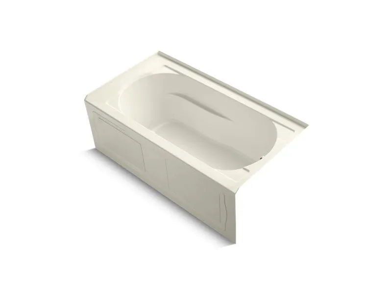 KOHLER K-1357-GHRAW Devonshire 60" x 32" Heated BubbleMassage air bath with Bask, alcove, right drain