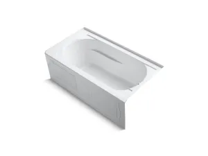 KOHLER K-1357-GHRAW Devonshire 60" x 32" Heated BubbleMassage air bath with Bask, alcove, right drain