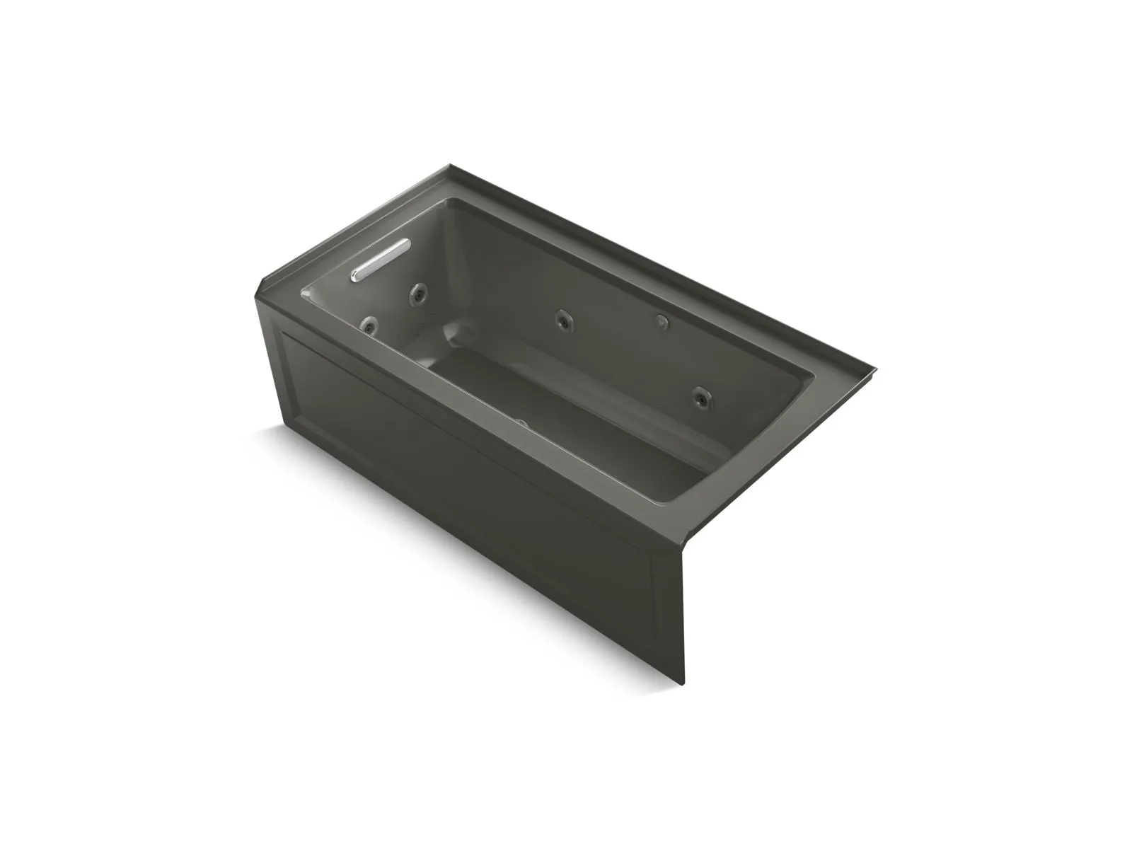 KOHLER K-1947-XGHLA Archer 60" x 30" alcove Heated BubbleMassage air bath and whirlpool, left drain