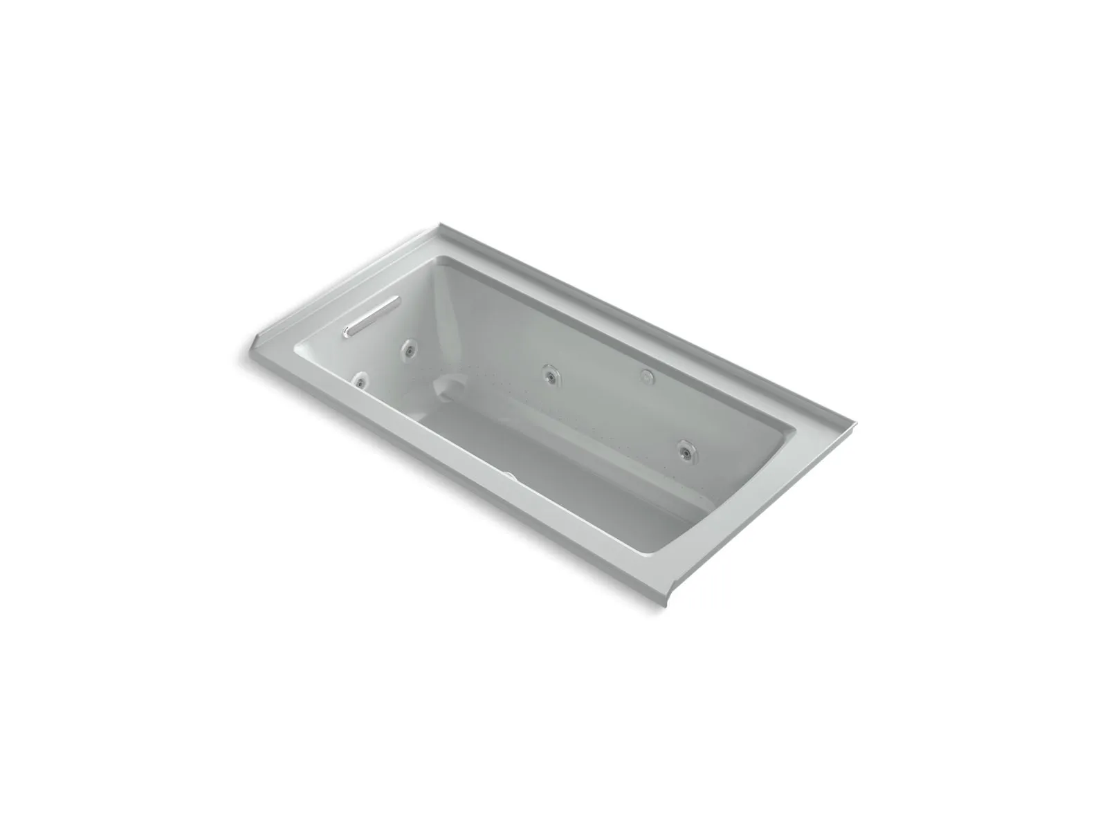 KOHLER K-1947-XHGHL Archer 60" x 30" alcove Heated BubbleMassage air bath and whirlpool, left drain