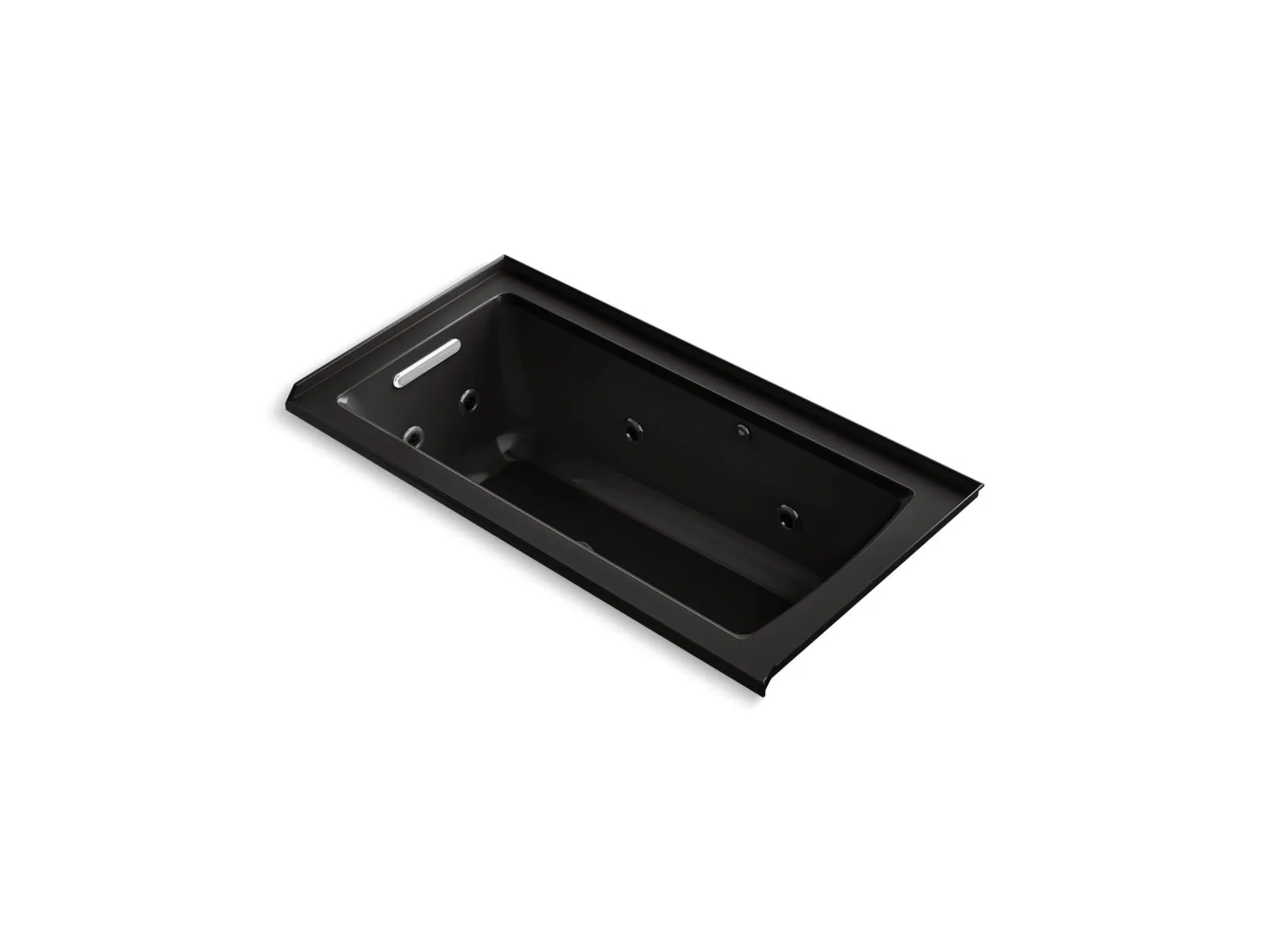KOHLER K-1947-XHGHL Archer 60" x 30" alcove Heated BubbleMassage air bath and whirlpool, left drain