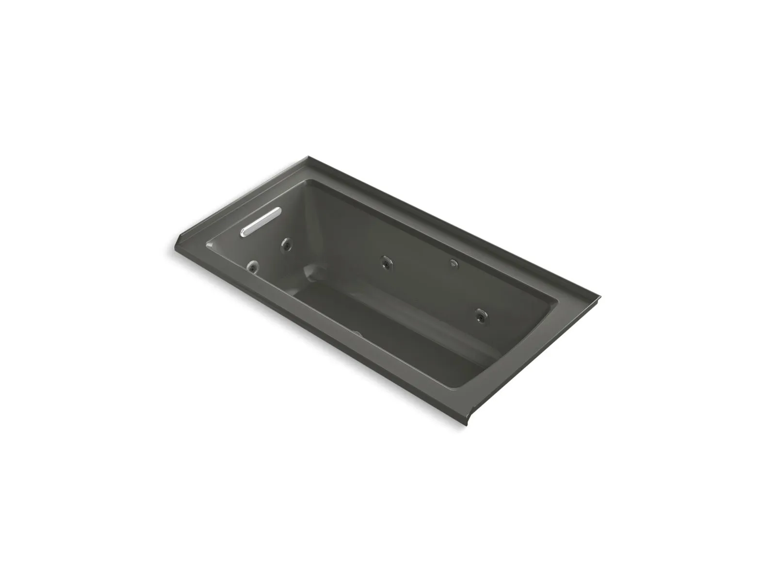 KOHLER K-1947-XHGHL Archer 60" x 30" alcove Heated BubbleMassage air bath and whirlpool, left drain
