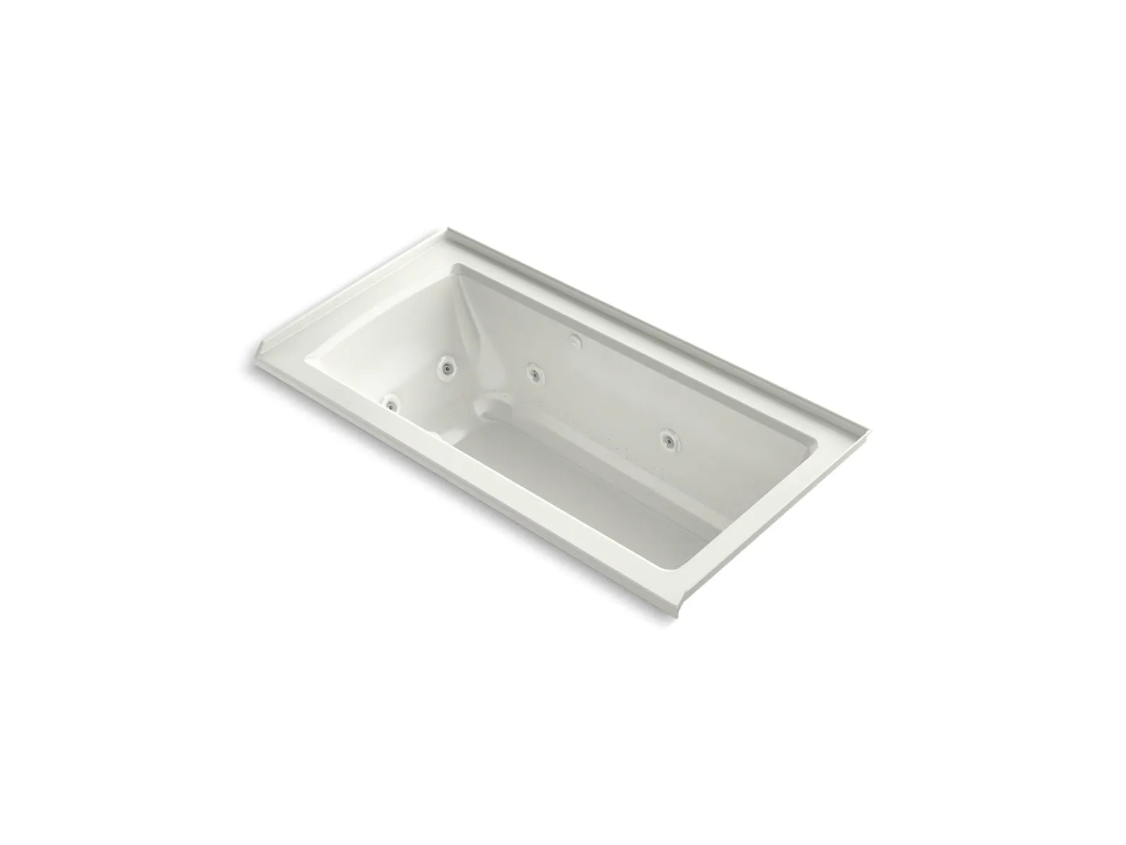 KOHLER K-1947-XHGHR Archer 60" x 30" alcove Heated BubbleMassage air bath and whirlpool, right drain