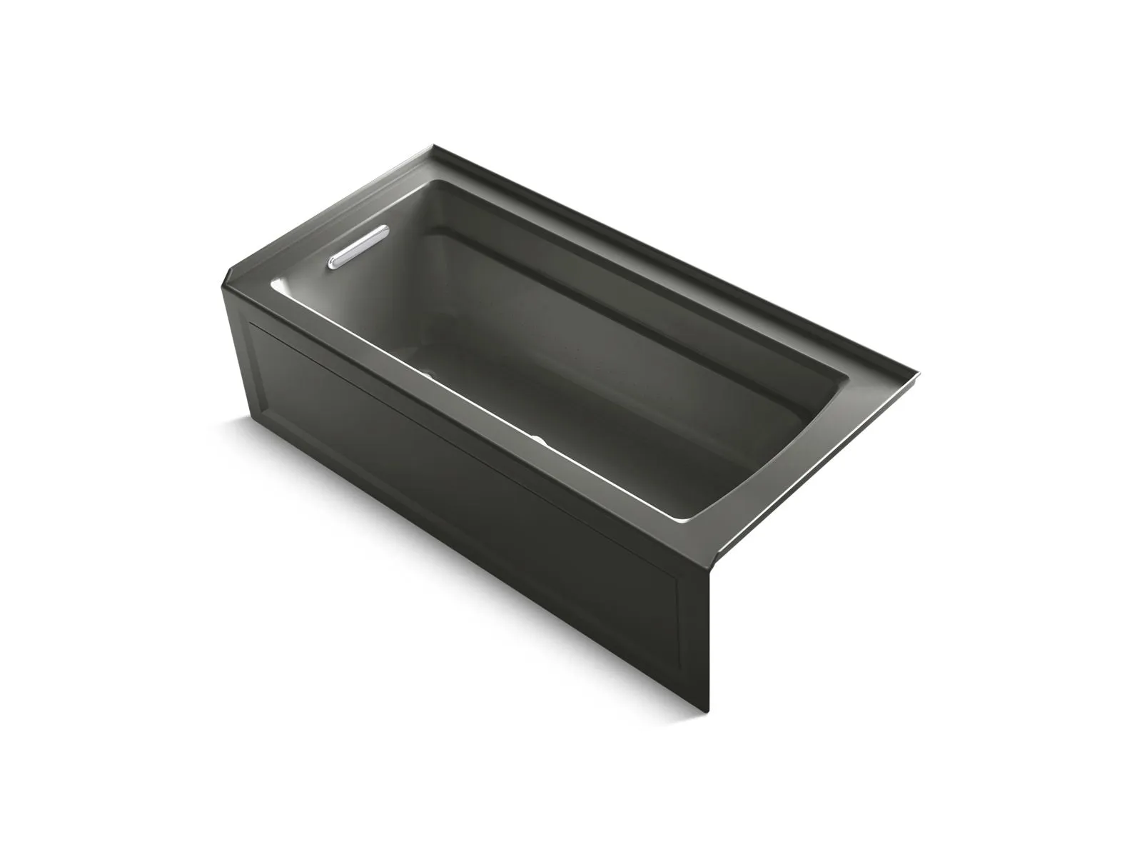 KOHLER K-1949-GHLAW Archer 66" x 32" alcove Heated BubbleMassage air bath with Bask heated surface, left drain