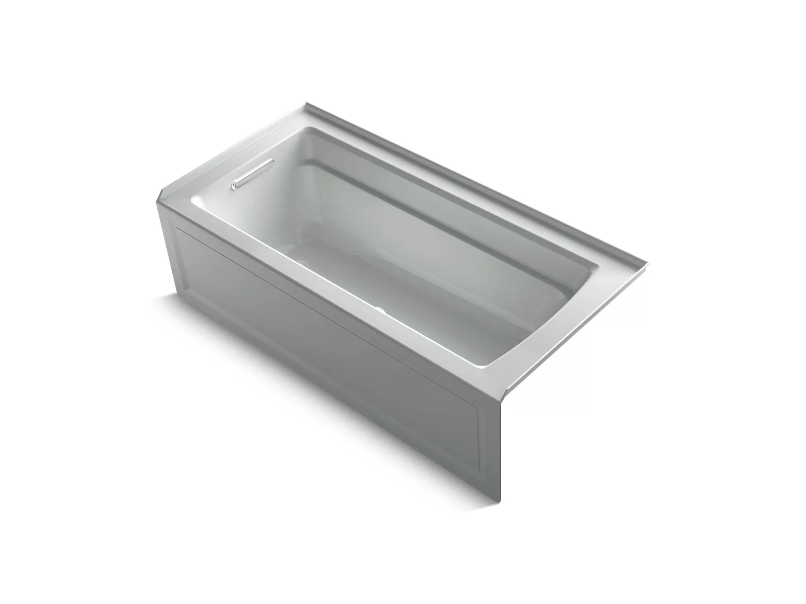 KOHLER K-1949-GHLAW Archer 66" x 32" alcove Heated BubbleMassage air bath with Bask heated surface, left drain