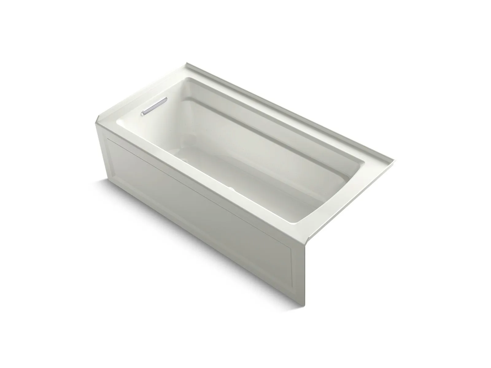 KOHLER K-1949-GHLAW Archer 66" x 32" alcove Heated BubbleMassage air bath with Bask heated surface, left drain
