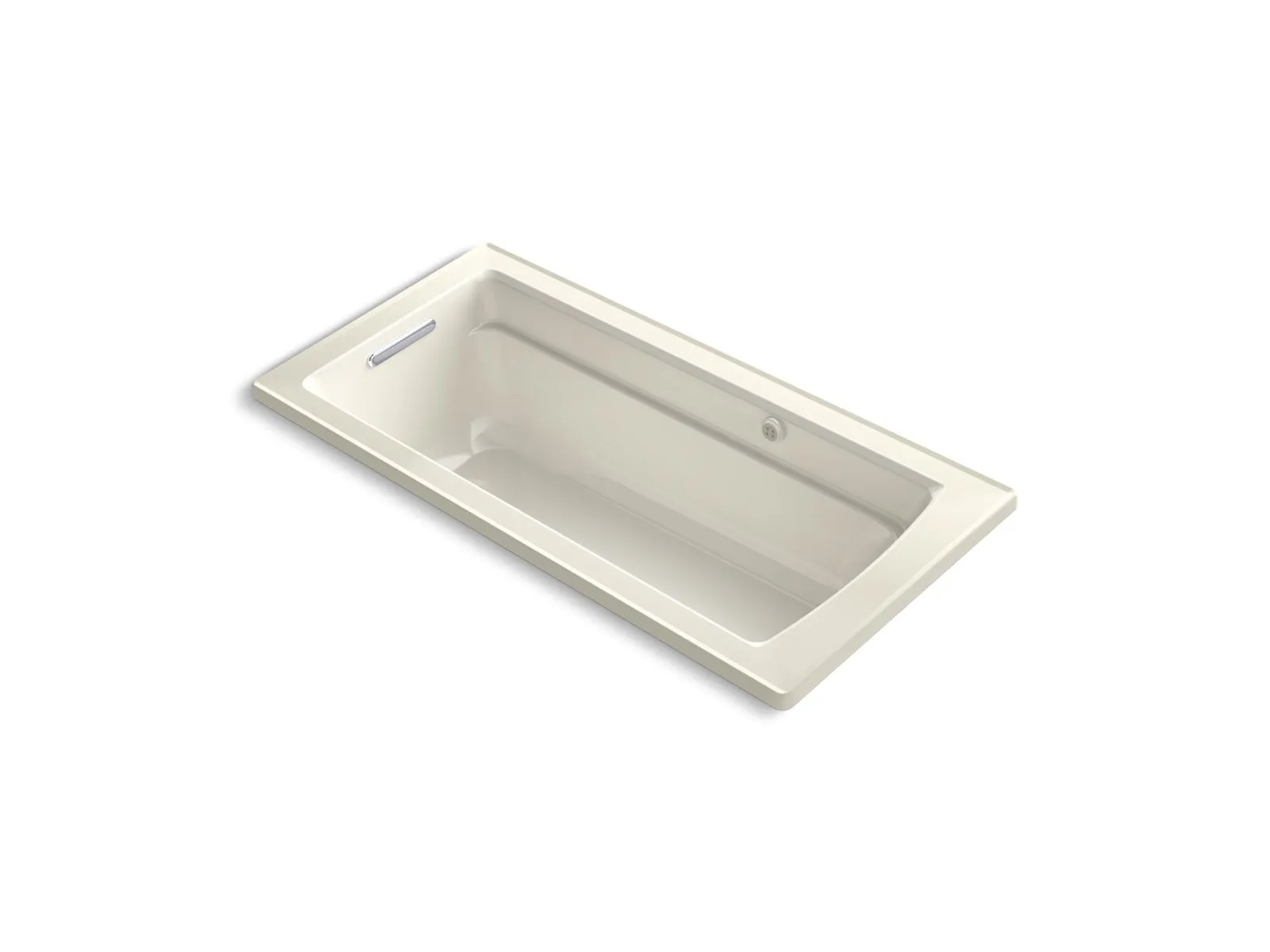 KOHLER K-1949-XHGH Archer 66" x 32" drop-in Heated BubbleMassage air bath with whirlpool