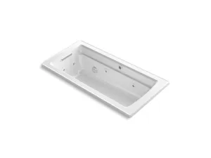 KOHLER K-1949-XHGH Archer 66" x 32" drop-in Heated BubbleMassage air bath with whirlpool