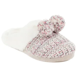 Ladies Knit Scuff Slip-On Slipper