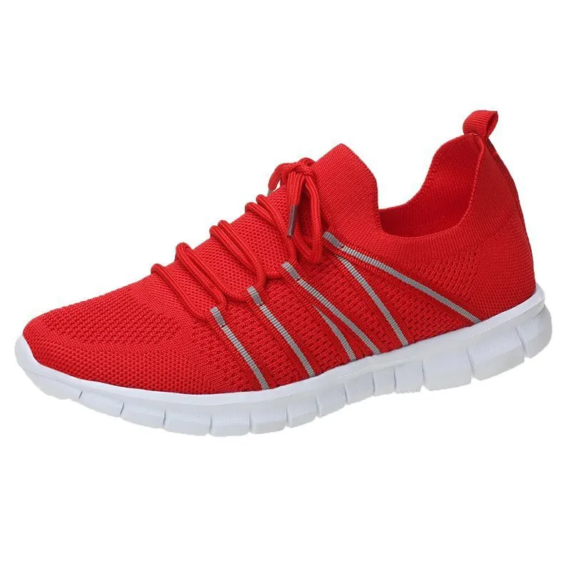 Large Size Women's Shoes Breathable Sports Laces Casual Running Women's Shoes