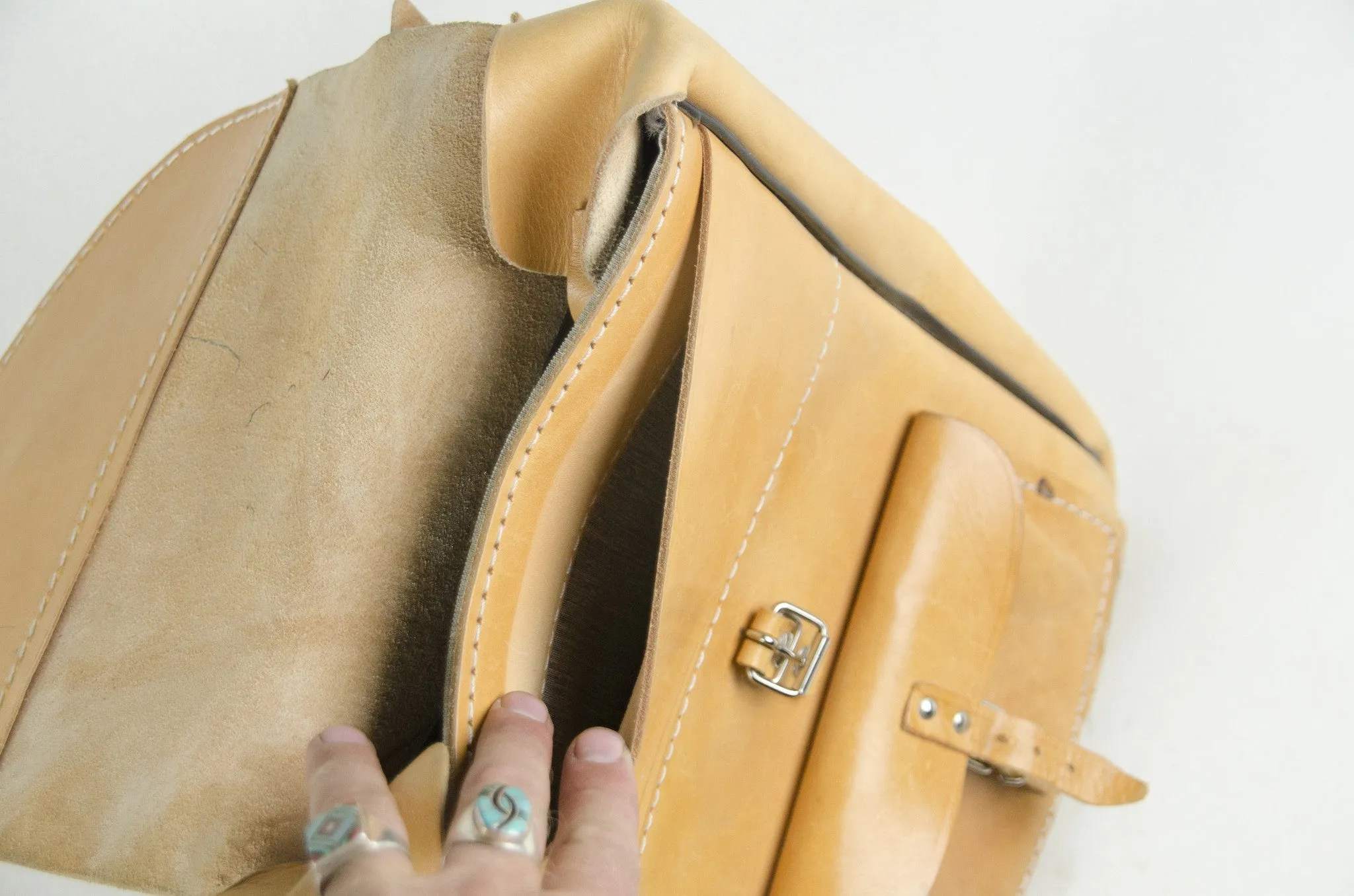 Leather Side Pouch