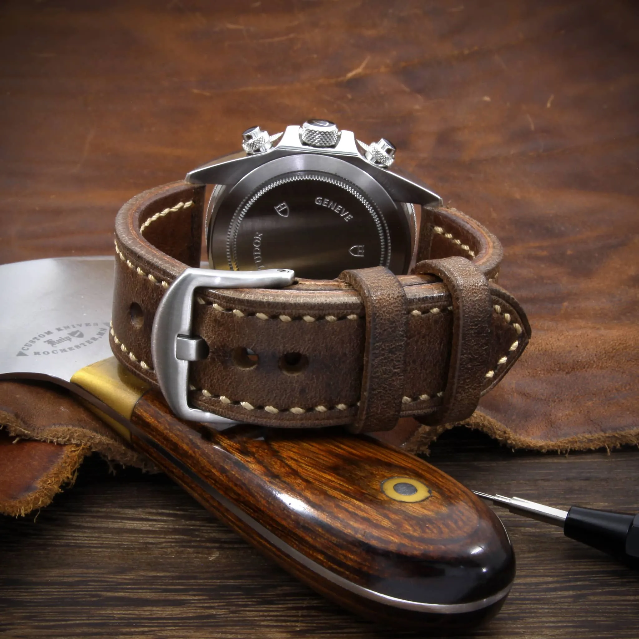 Leather Watch Strap, Douglas 110 | Full Stitch