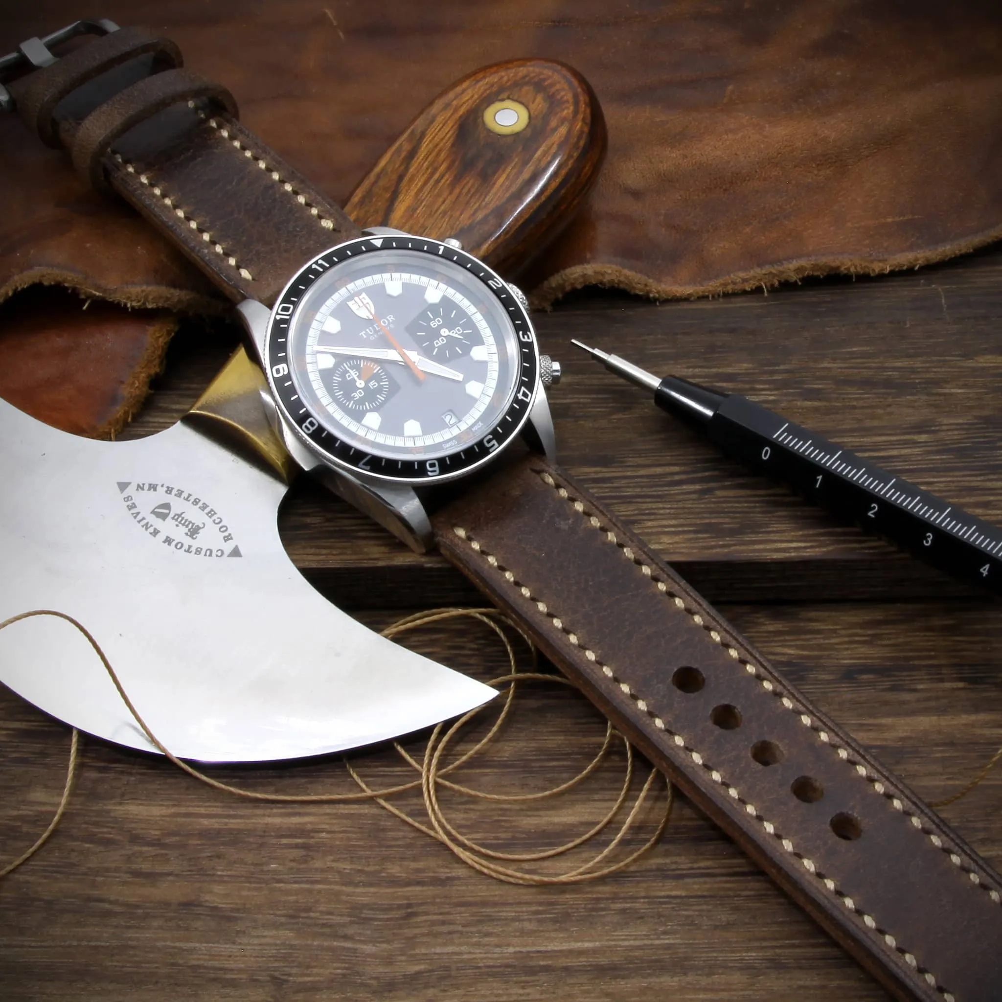 Leather Watch Strap, Douglas 110 | Full Stitch