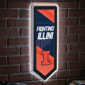 LED Wall Décor, Pennant, University of Illinois,8led942pen