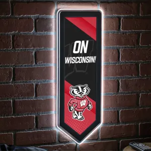 LED Wall Décor, Pennant, University of Wisconsin-Madison,8led984pen