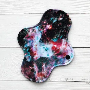 Light Absorbency Reusable Menstrual Pads: Marble Galaxy