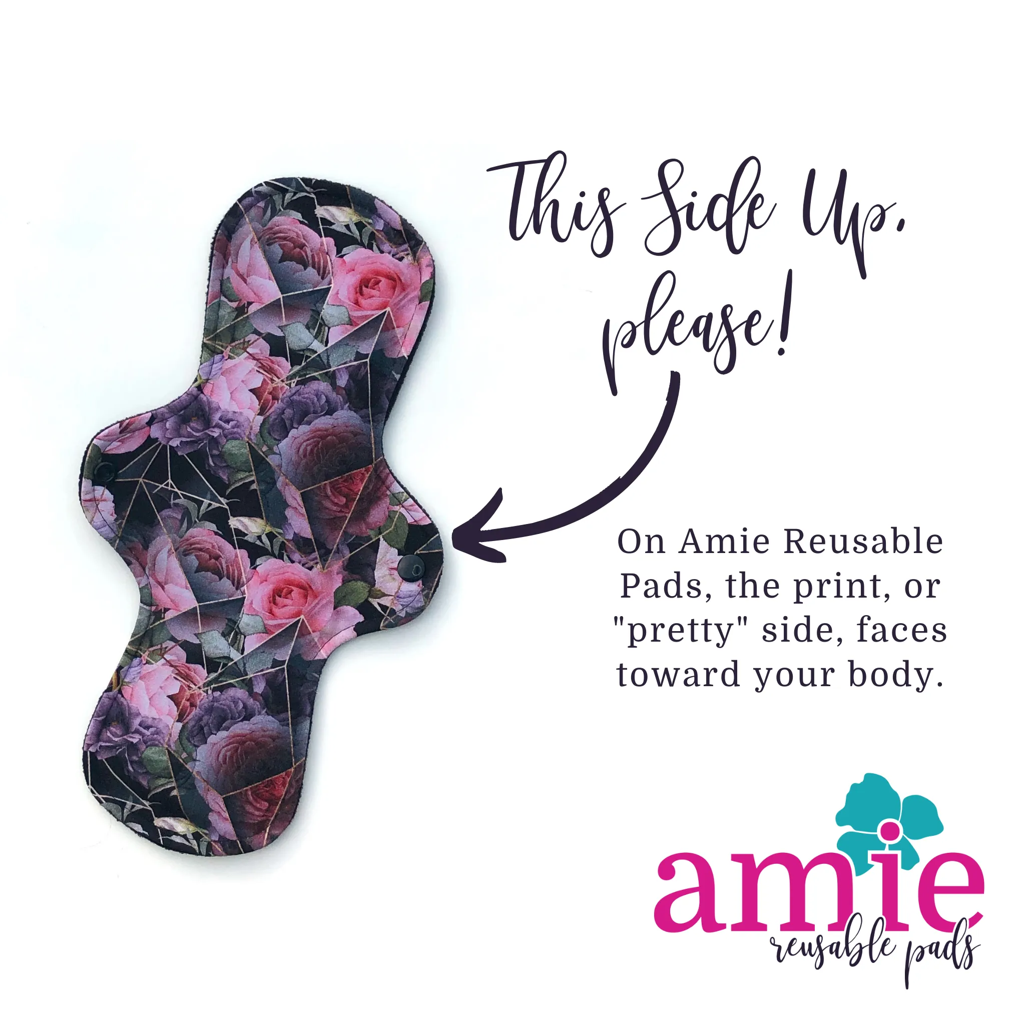 Light Absorbency Reusable Menstrual Pads: Watercolour Galaxy