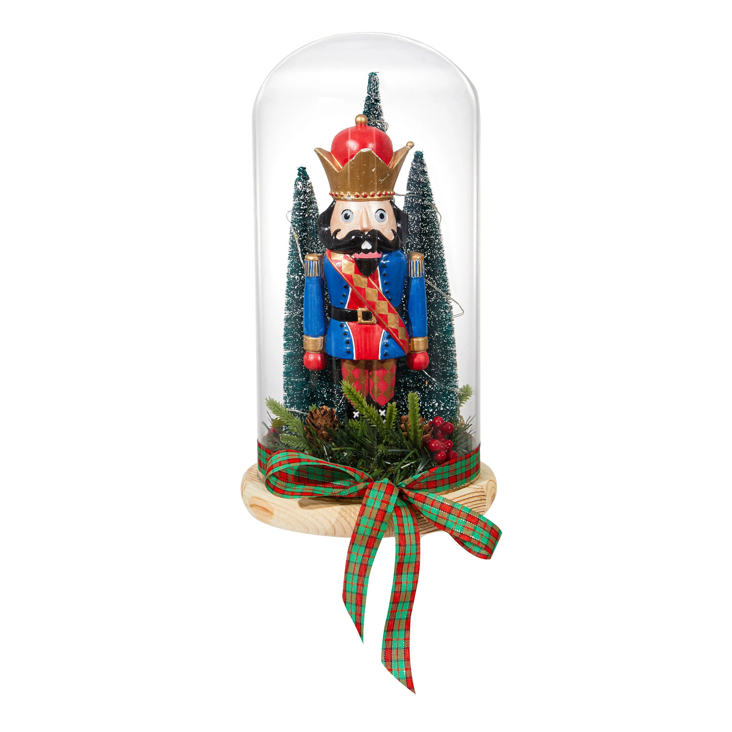 Lighted Nutcracker Cloche,phl440
