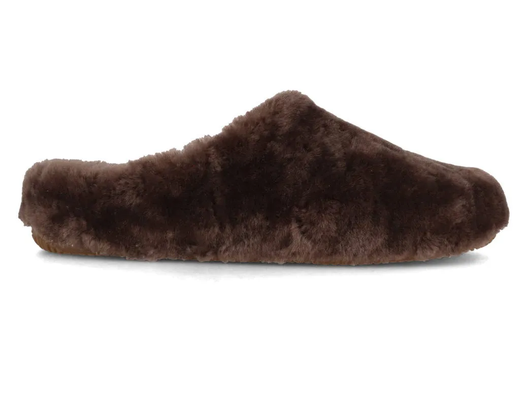 LIVING KITZBÜHEL Women 'Lambskin Slippers', brown