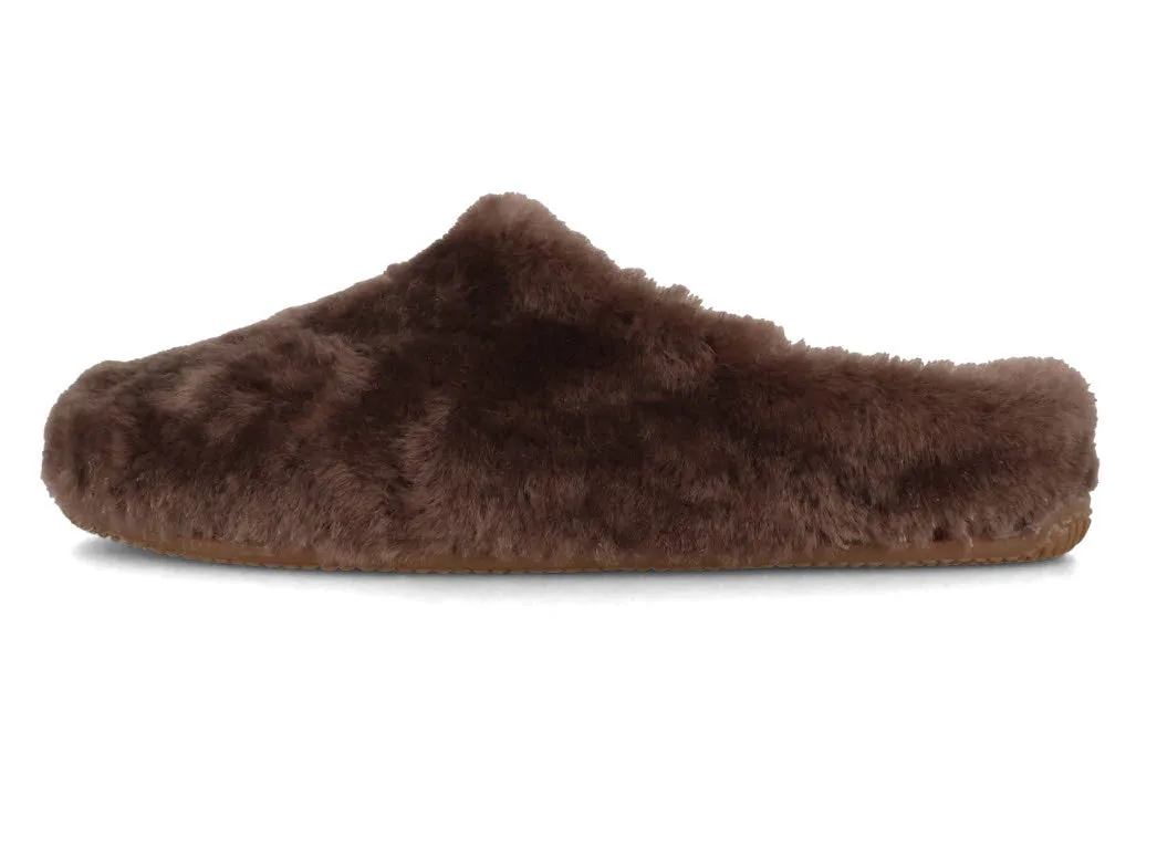 LIVING KITZBÜHEL Women 'Lambskin Slippers', brown