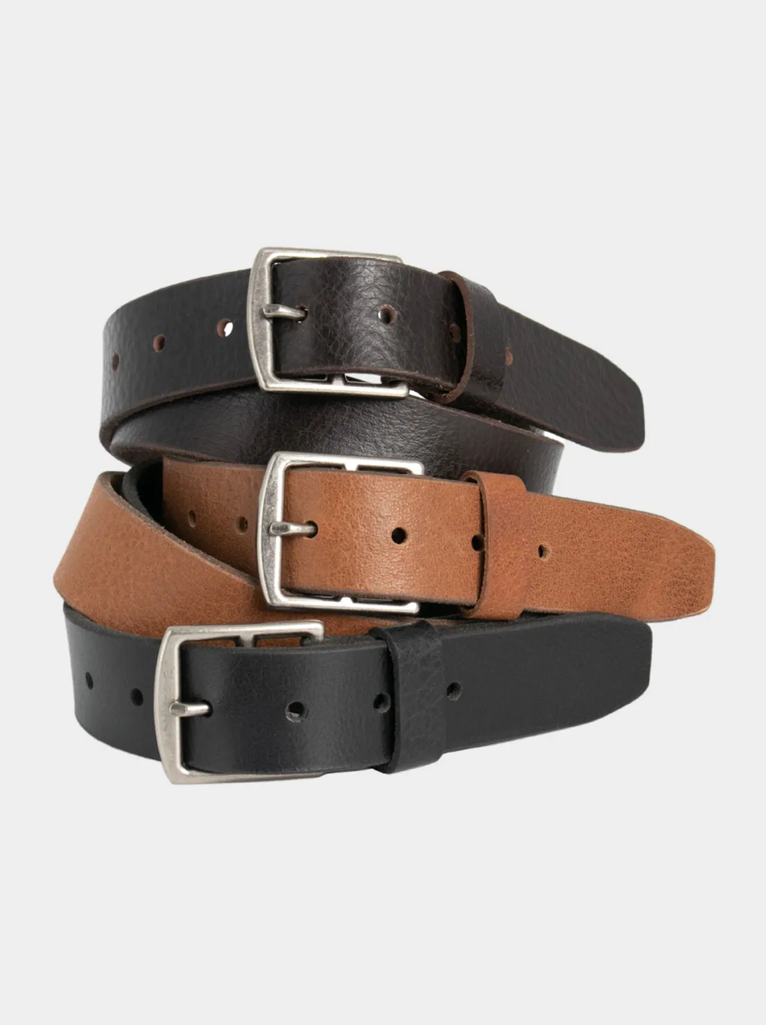 Loop Leather - State Route Belt - Black