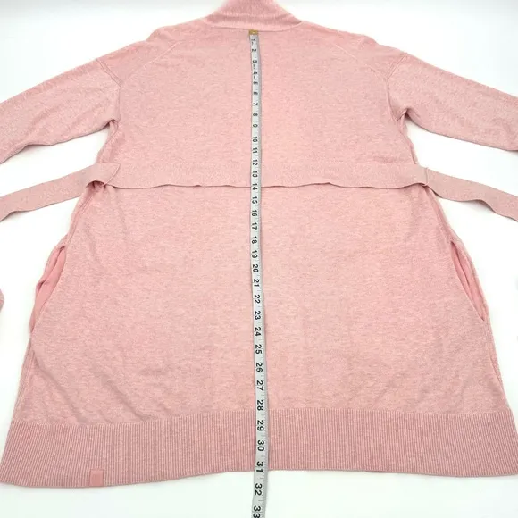 Lululemon Organic Cotton-Cashmere Open Wrap Cardigan/Robe