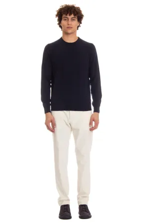 Maglia girocollo in kid cashmere