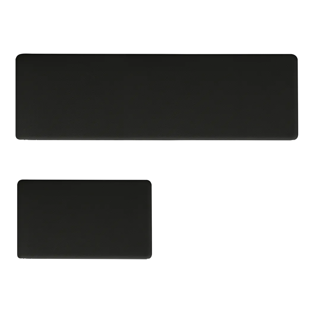 Marlow Kitchen Rug 2PCS Non Slip Anti Fatigue Mat Black