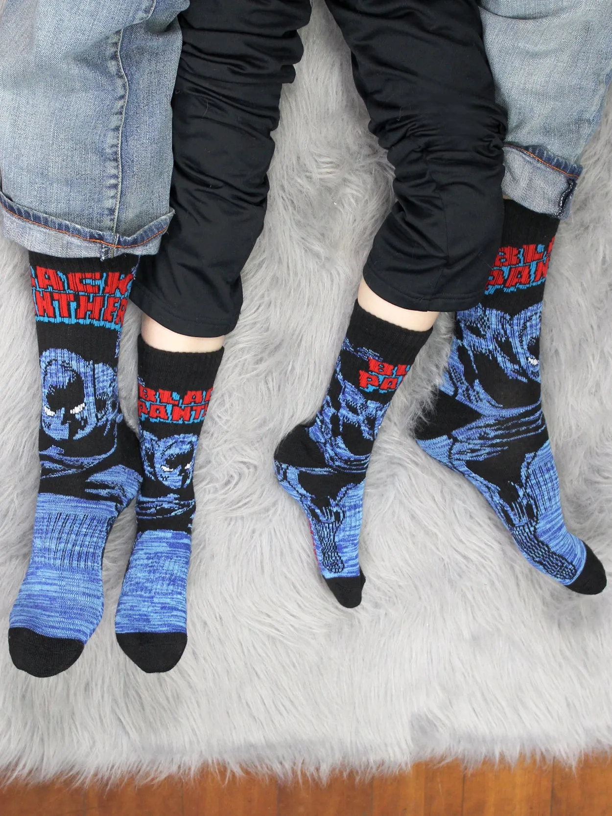 Marvel Avengers Black Panther Hulk Thor Crew Socks 3-Pack