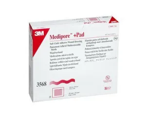 Medipore  Pad Soft Adhesive Dressing (Size: 3.5" X 6", 100 Per Case)