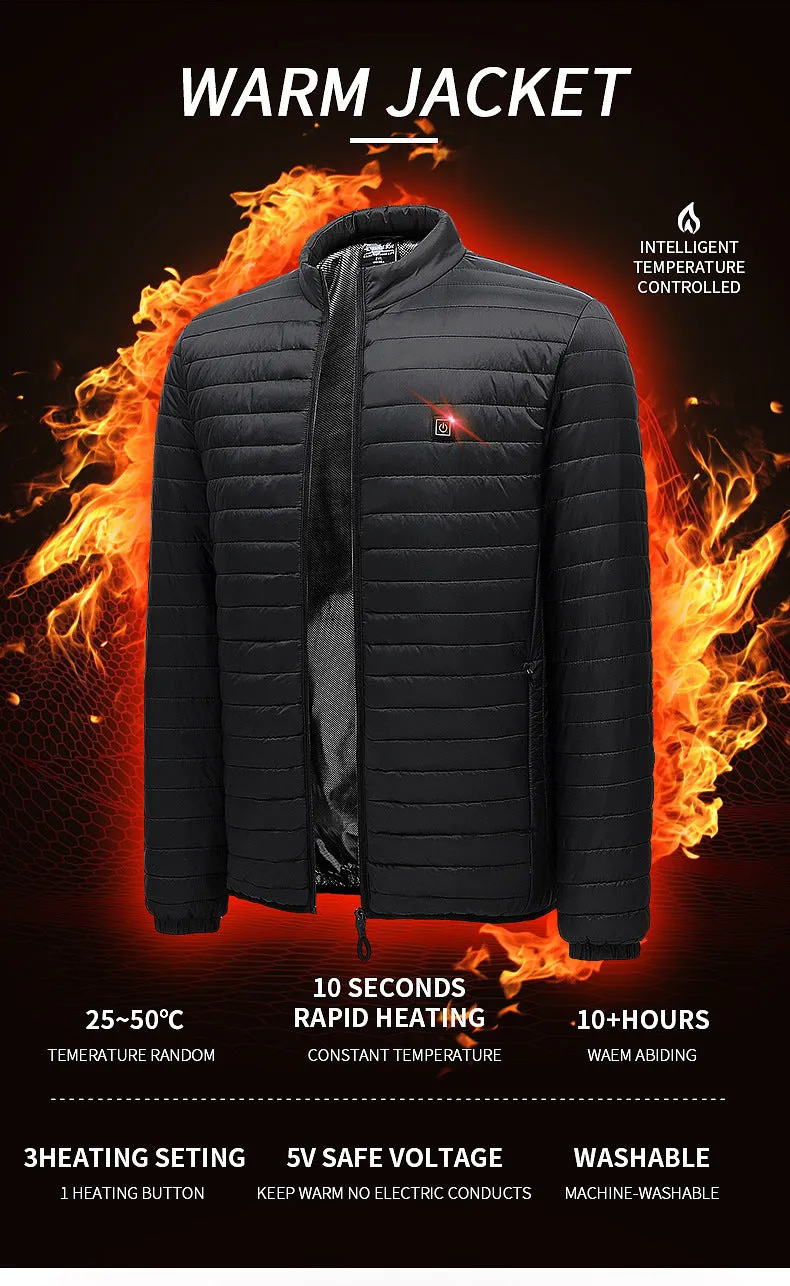 Men's Ultralight Waterproof Heated Padded Jacket