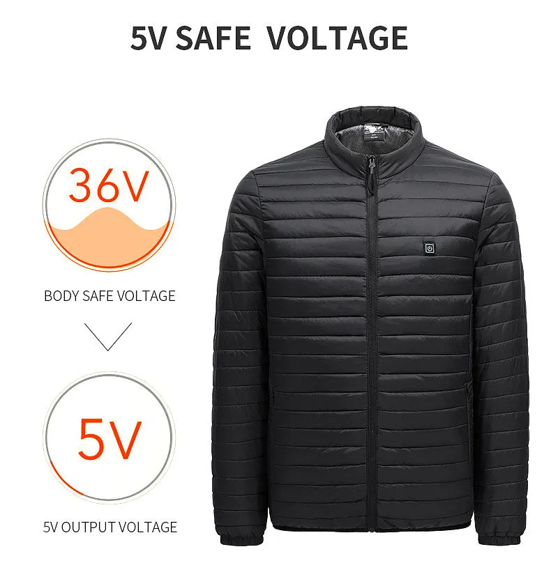 Men's Ultralight Waterproof Heated Padded Jacket