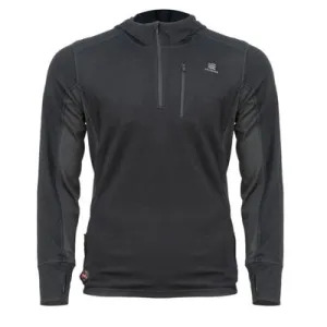 Mobile Warming Mens Merino Heated Base Layer Shirt Black