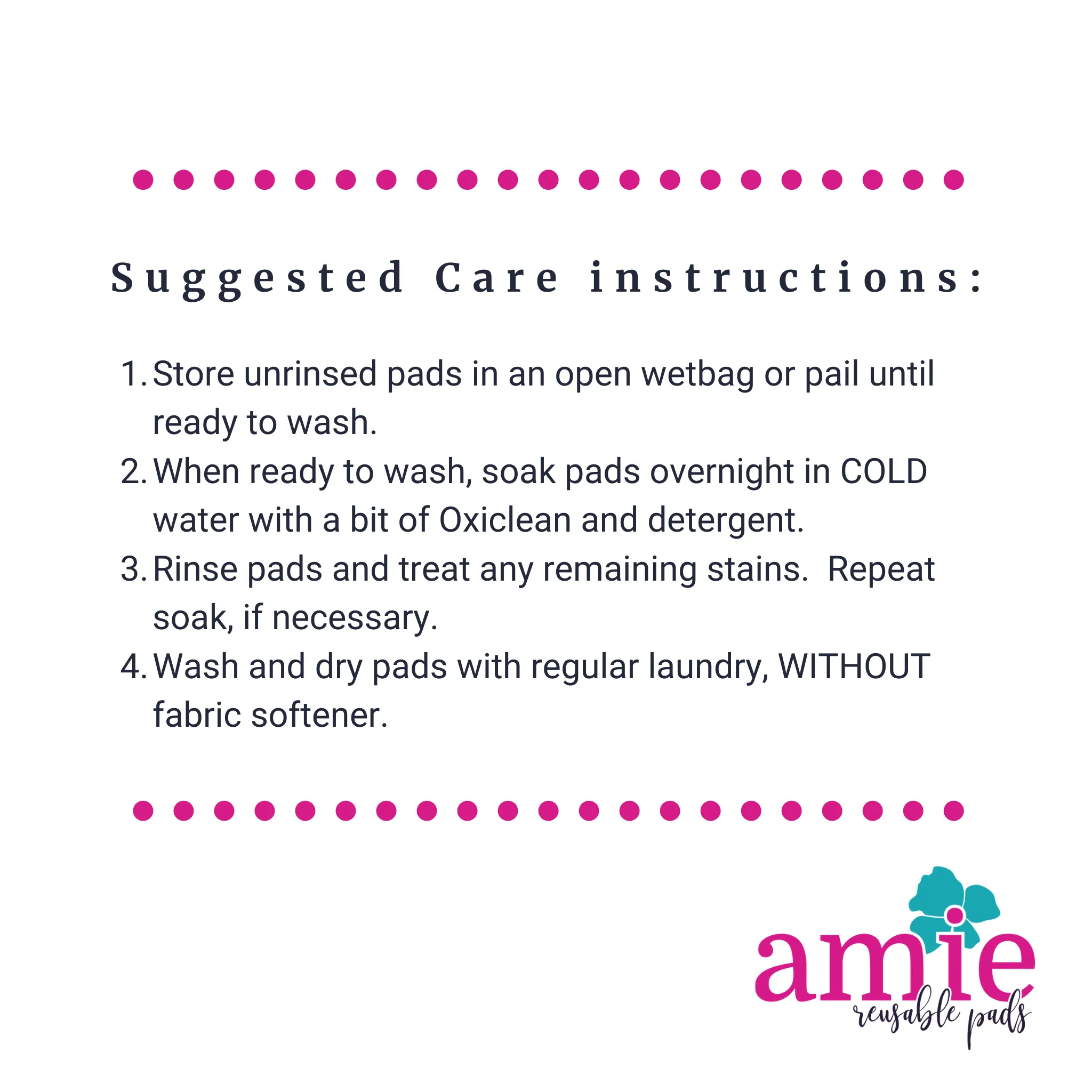 Moderate Absorbency Reusable Pads: Love is Brewing