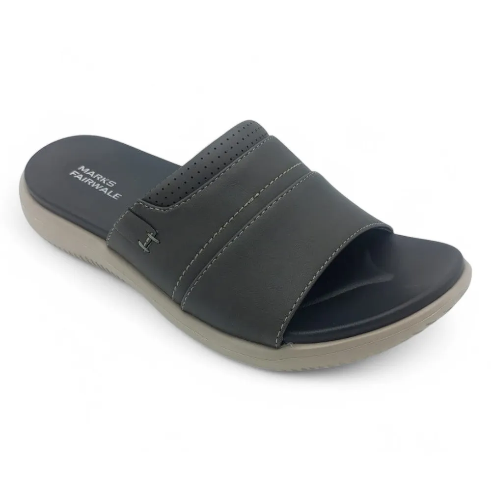 Mova Comfort Broad Strap Slippers 6010 – Grey
