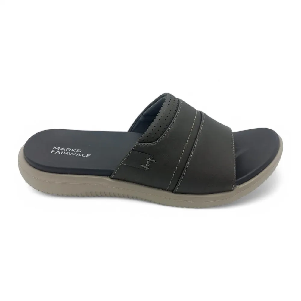 Mova Comfort Broad Strap Slippers 6010 – Grey