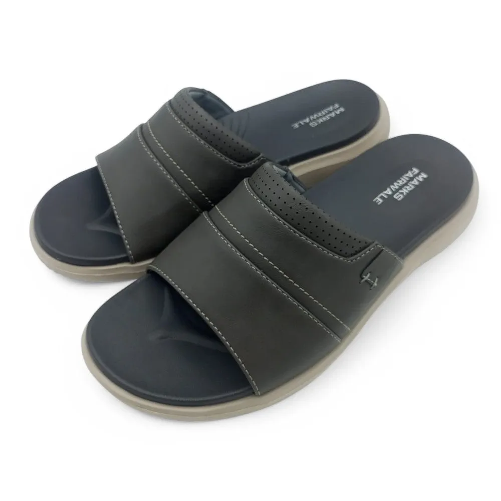 Mova Comfort Broad Strap Slippers 6010 – Grey