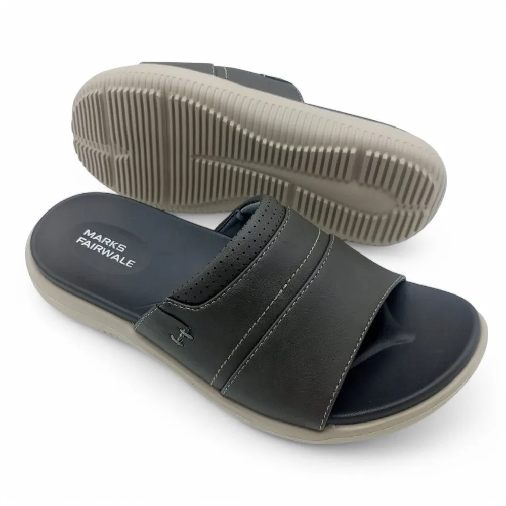 Mova Comfort Broad Strap Slippers 6010 – Grey