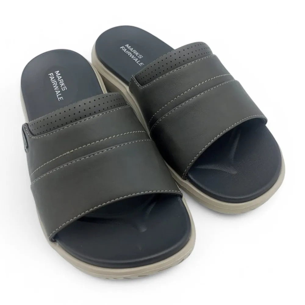 Mova Comfort Broad Strap Slippers 6010 – Grey