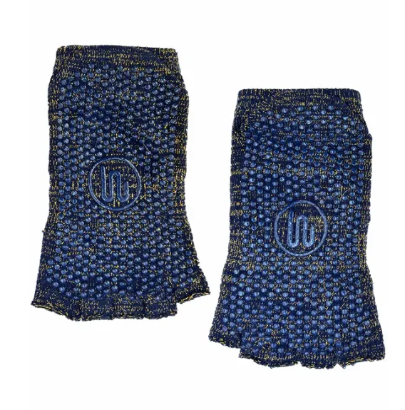 MoveActive Toeless Non Slip Grips Socks - Navy and Gold