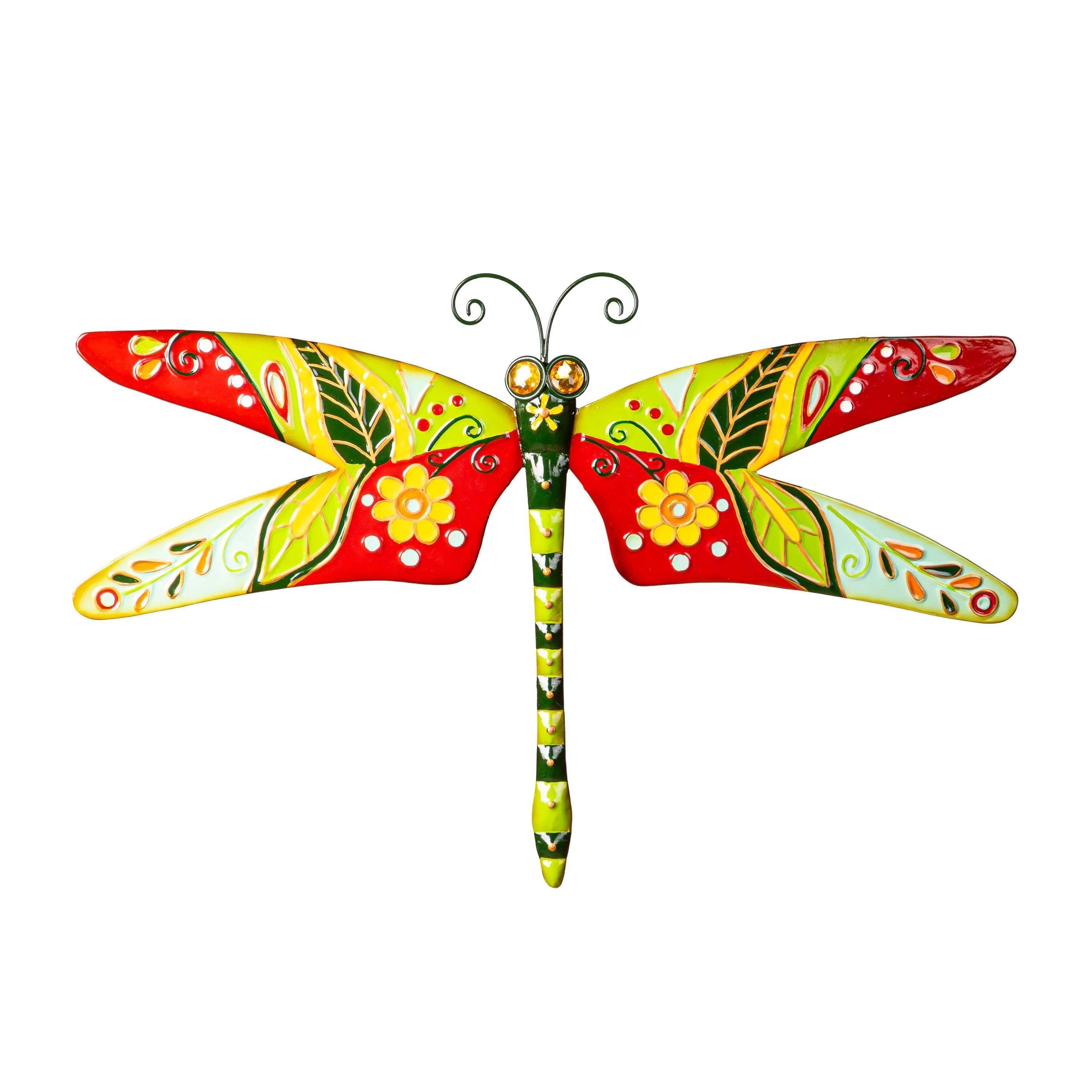 Multi-Color Boho Dragonfly Metal Wall Décor,8om0009a