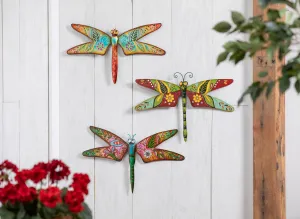 Multi-Color Boho Dragonfly Metal Wall Décor,8om0009a