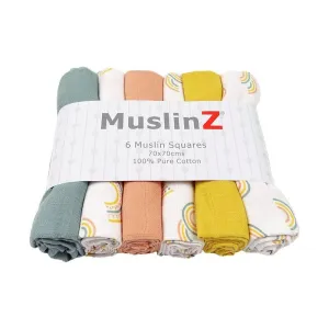 Muslin Squares - Scandi Rainbow
