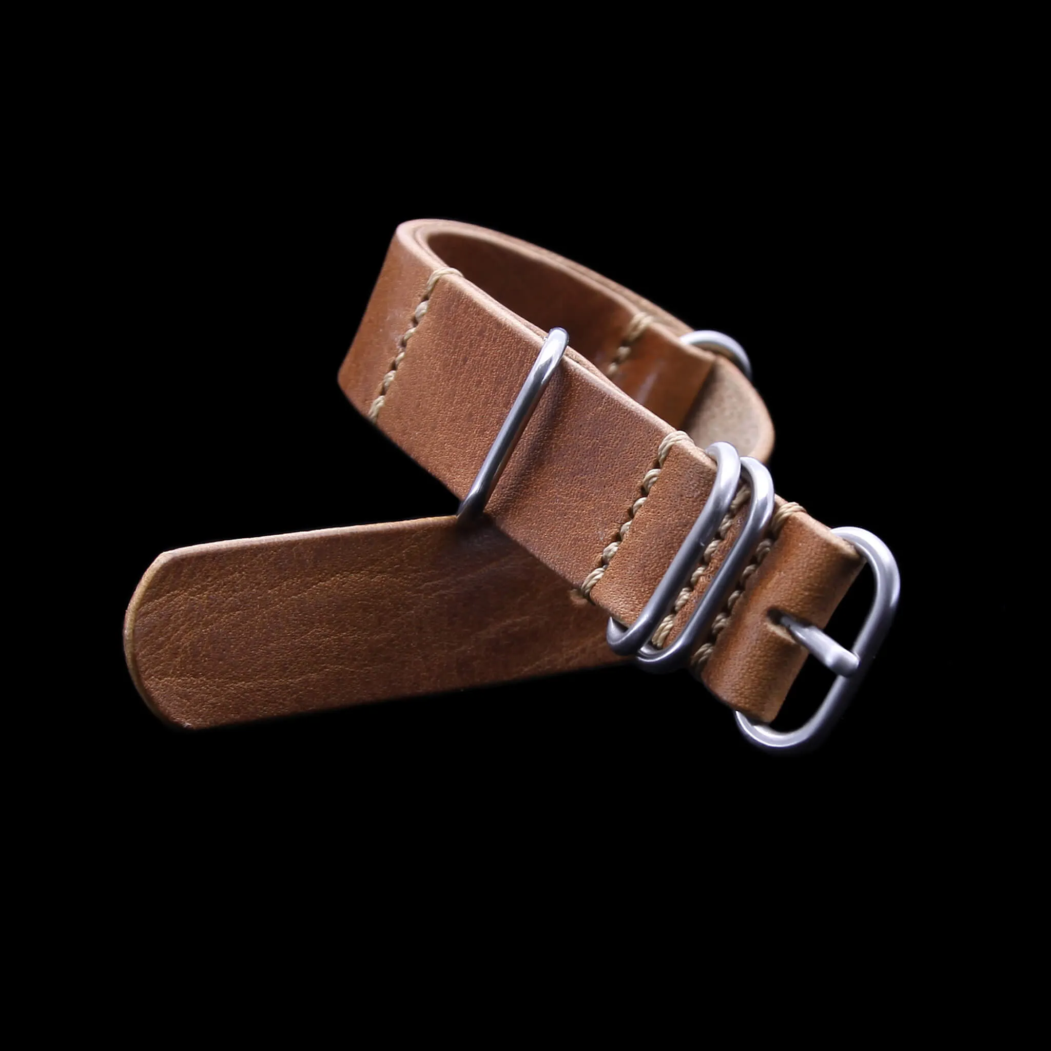 NAT2 Leather Watch Strap, 5-Ring Vintage 401