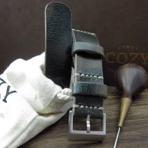 NAT2 Leather Watch Strap, Military 107