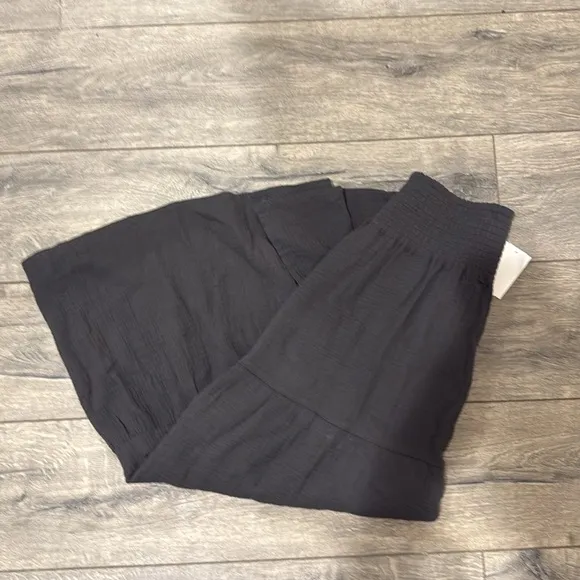 NEW • Marine Layer • Women’s Corinne Double Cloth Maxi Skirt Faded Black  XL