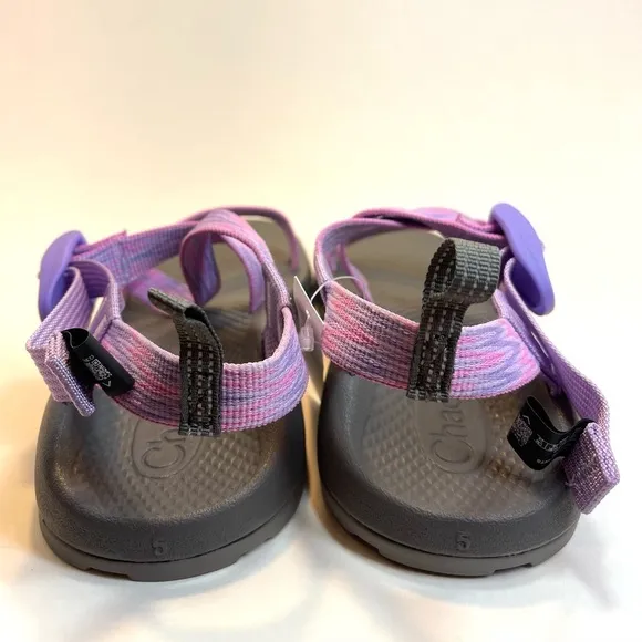 NIB Chaco Z1 EcoTread Sandal Big Kid Squall Purple Rose Size 5