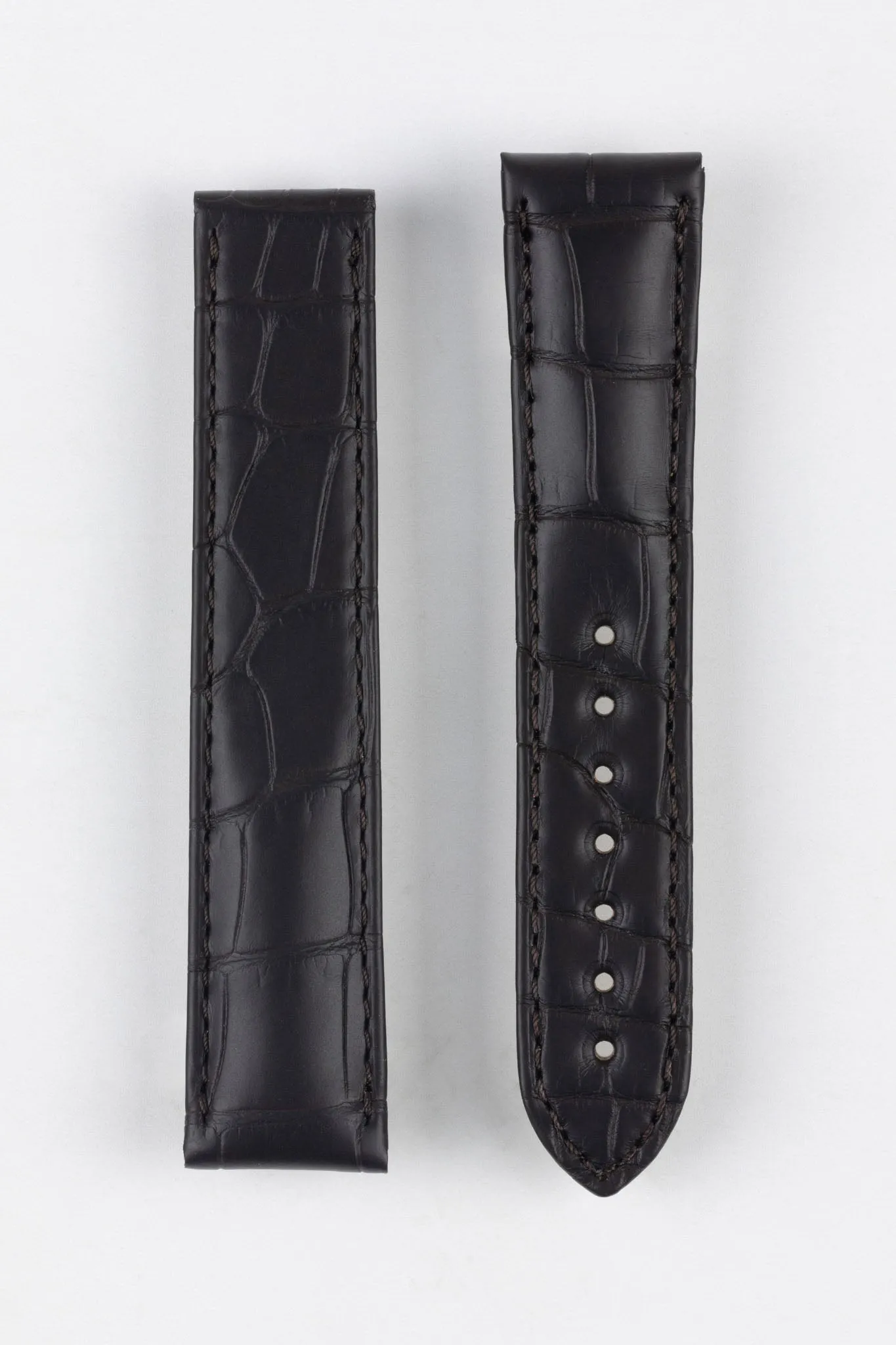 OMEGA "Aqua Terra" Genuine Alligator 20mm Watch Strap in BROWN – 98000276