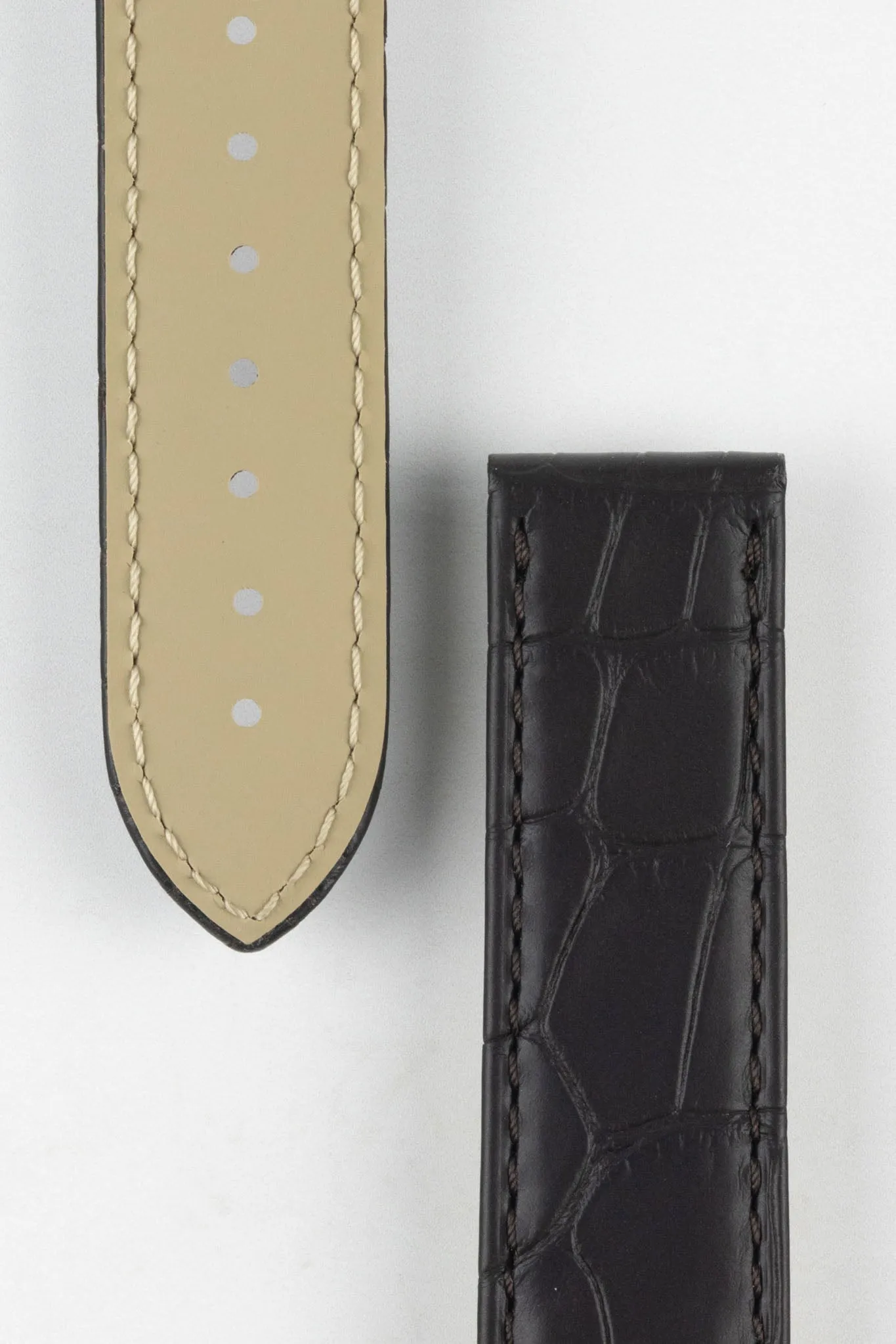 OMEGA "Aqua Terra" Genuine Alligator 20mm Watch Strap in BROWN – 98000276